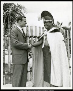 Brother_Hiram_with_Barry_Goldwater_at_the_Polynesian_Cultural_Center
