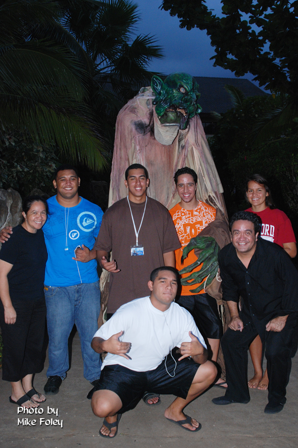 Workers at the Haunted Lagoon