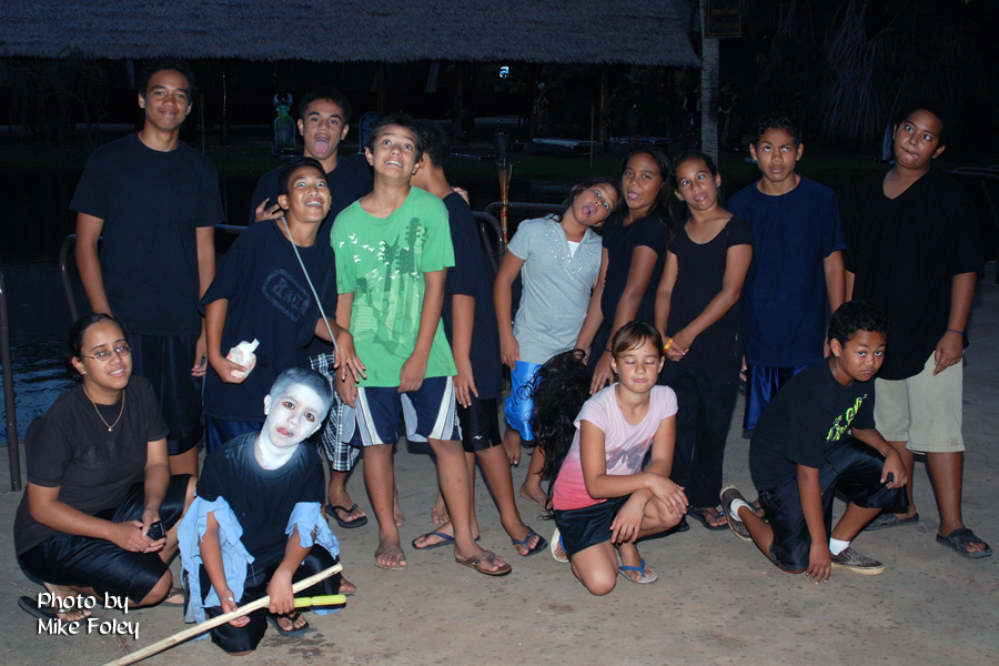 Workers at the Haunted Lagoon