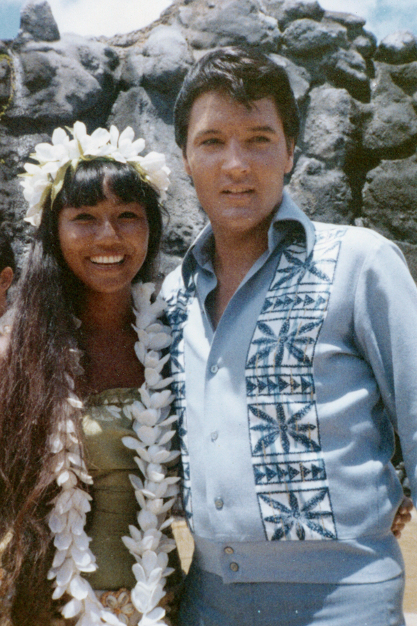 Elvis Presley (right) and Sandy Kawelo, 1966; submitted by Stan Natividad