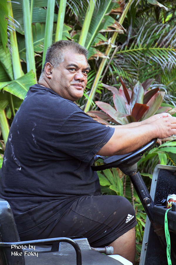 William Mahoni . . . helping behind the scenes with Haunted Lagoon