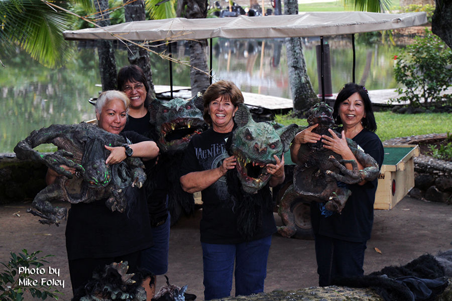 Helping behind the scenes with Haunted Lagoon