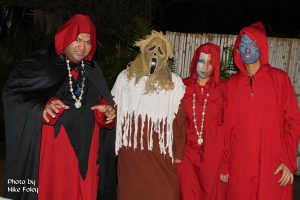 Jimmy Mapu and canoe guides . . . helping behind the scenes with Haunted Lagoon, October 31, 2011