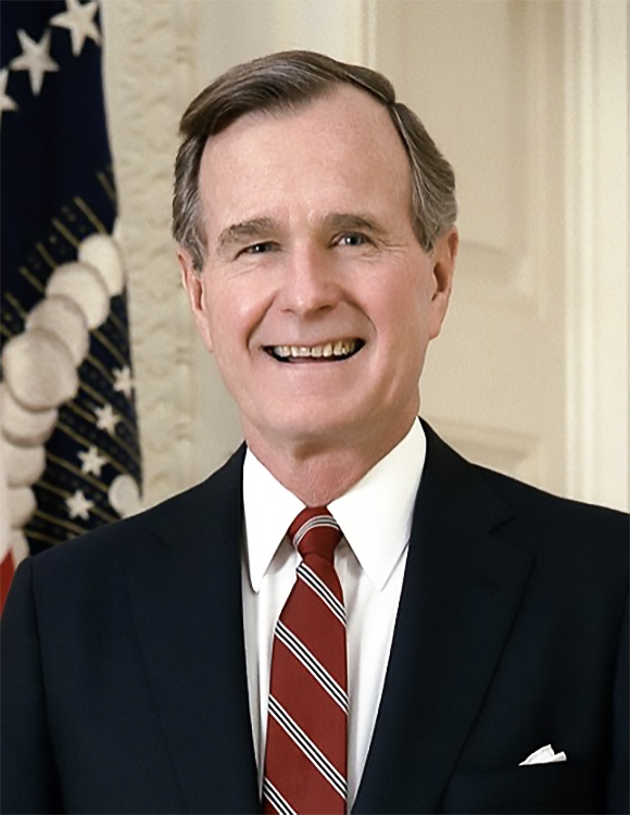 US President George H.W. Bush