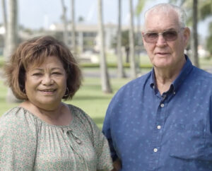 Anna Faʻaumu and Earl Cropper